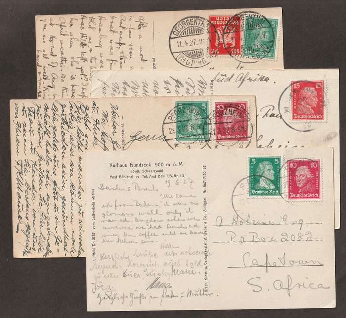 BULKLOT -  Germany Nice selection of postal history on early  postcards(4)