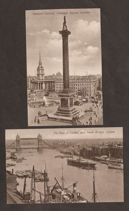 BULKLOT -  ENGLAND London selection of four early 1900 black&white postcards UNUSED