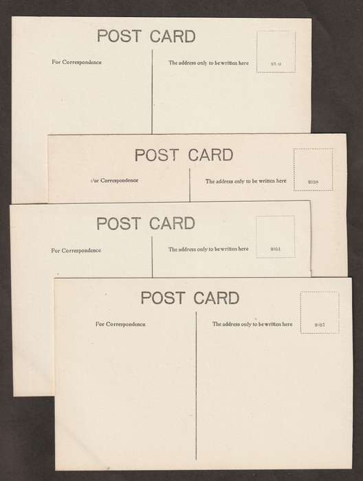 BULKLOT -  ENGLAND London selection of four early 1900 black&white postcards UNUSED