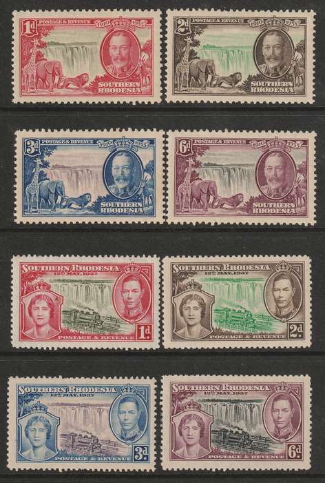 SOUTHERN RHODESIA 1935/1937 Issues KGV & KGVI complete sets *MM/MNH**