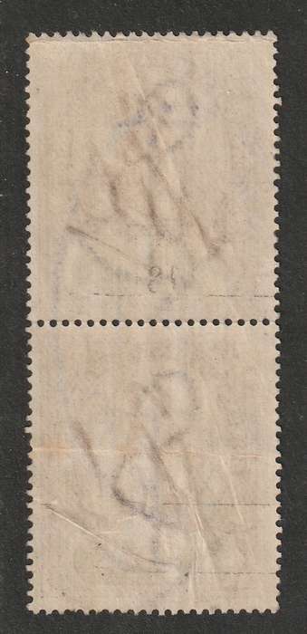 Cape of Good Hope - 1898  QV REVENUE  Standing Hope Issue  7s6d vertical pair Lilac & green BF136