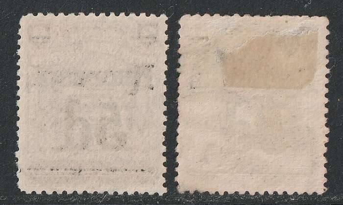 BSAC - RHODESIA  1909 Definitive Issue  5d on 6d both shades SACC 114/115  VF USED
