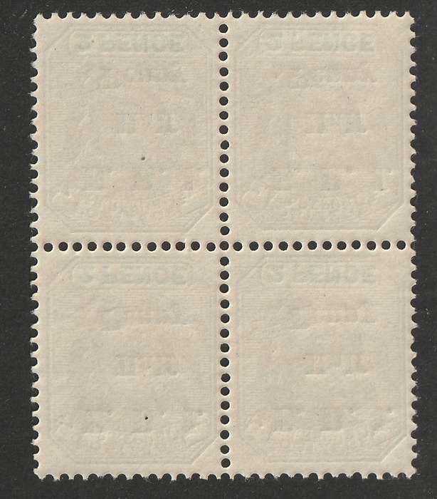 TRANSVAAL - 1901  Overprinted `ERI` 1/2d Brown and green, block of four **UM**