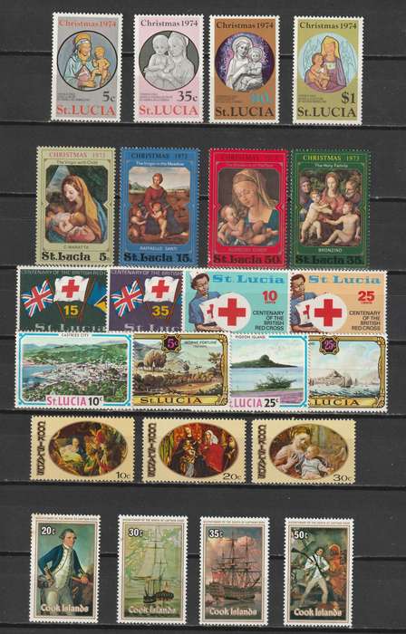 QE II COMMONWEALTH issues, complete and part sets *MM/MNH** (40 stamps)