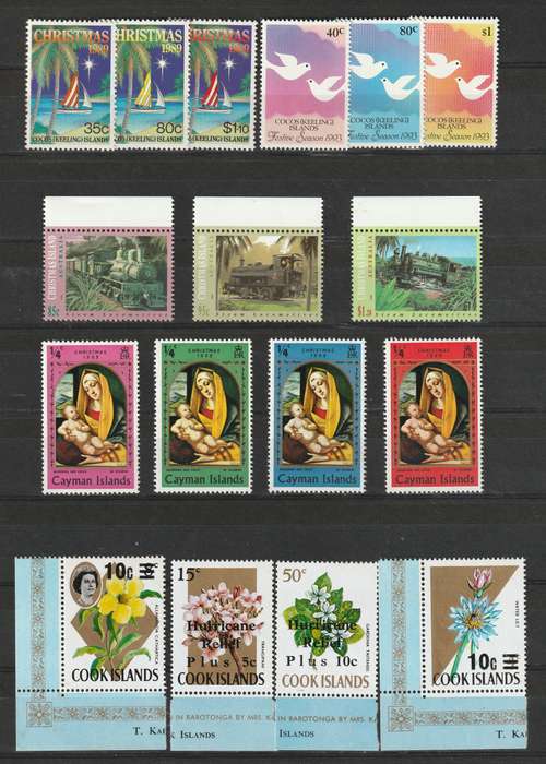 QE II COMMONWEALTH issues, complete and part sets *MM/MNH** (40 stamps)