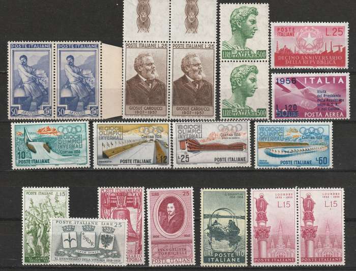 ITALY - 1955/1959 Complete and part sets,  mostly**MNH**