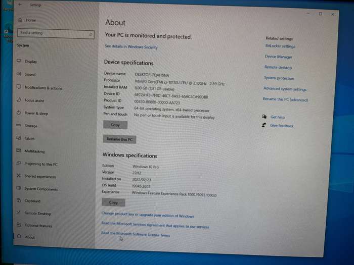 Intel NUC mini PC i3 10th Gen