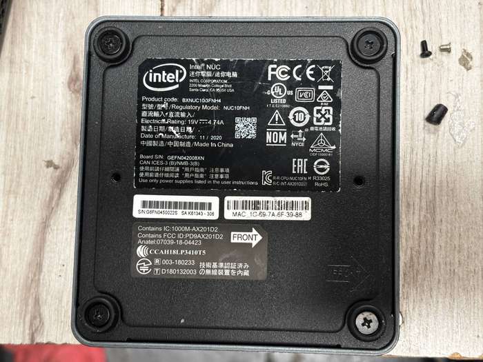 Intel NUC mini PC i3 10th Gen