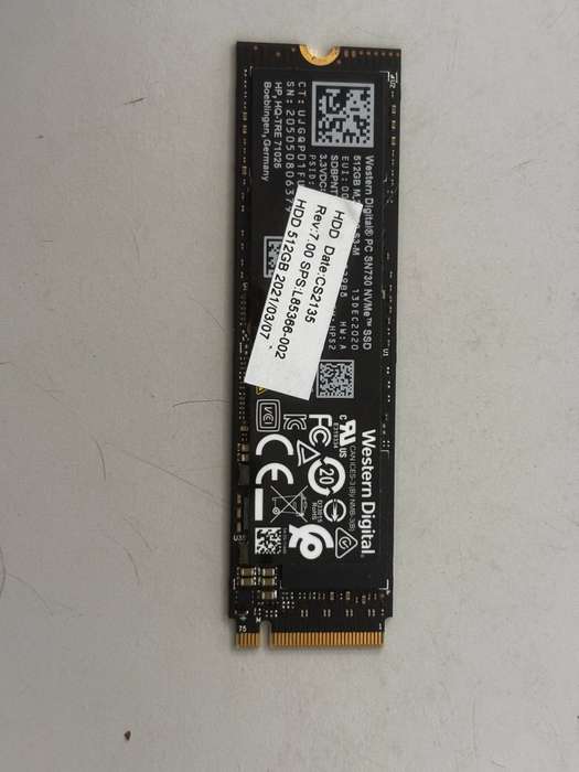 NVMe - 512GB Western Digital