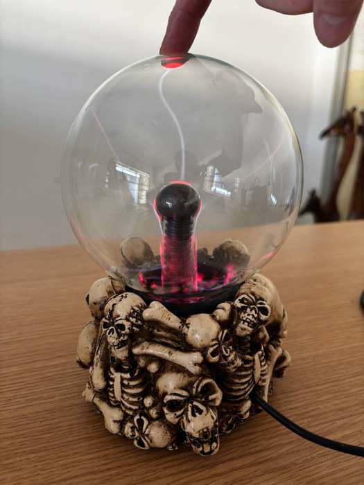 Plasma Ball on  skeleton base