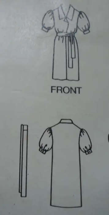 BUTTERICK PATTERN 5169 DRESS & BELT SIZE A 8 + 10 + 12 COMPLETE SEWING PATTERN