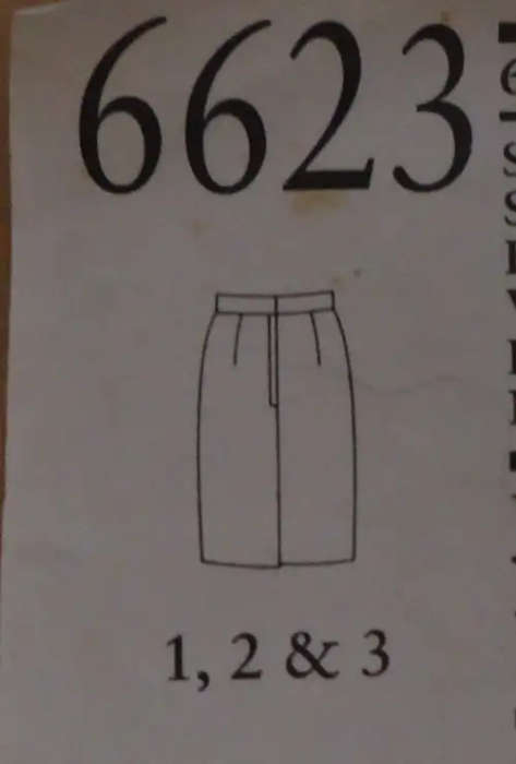 NEW LOOK PATTERNS 6623 - 6 SIZES IN ONE SKIRT SIZES 8 - 18 COMPLETE SEWING PATTERN