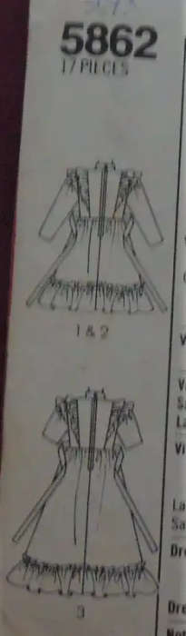 SIMPLICITY PATTERNS 5862 GIRL'S DRESS SIZE 4 YEARS COMPLETE SEWING PATTERN