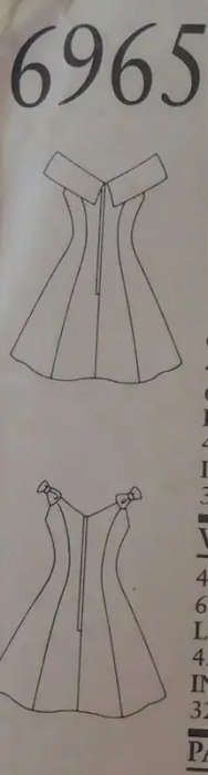 NEW LOOK PATTERNS 6965 OFF THE SHOULDER DRESSES SIZES 6 - 16 SEE LISTING - SEWING PATTERN