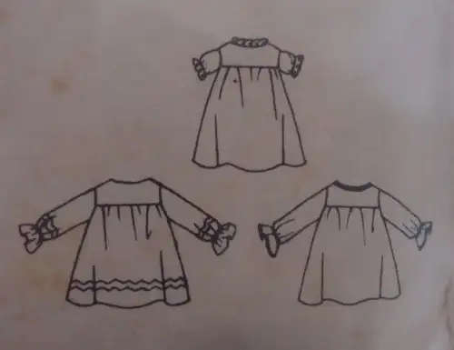 VINTAGE BUTTERICK 3794 TODDLERS ONE PIECE DRESS SIZE 2 YRS BREAST 21` COMPLETE--  SEWING PATTERN