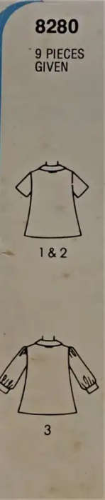 SIMPLICITY 8280 TODDLER DRESS SIZE 3 YEARS COMPLETE SEWING PATTERN