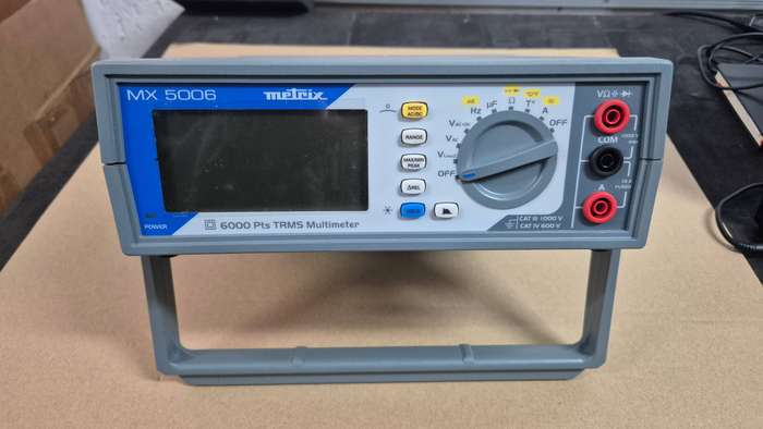 Metrix MX 5006 Bench Digital Multimeter, True RMS, 20A ac Max, 20A dc Max, 1000V ac Max