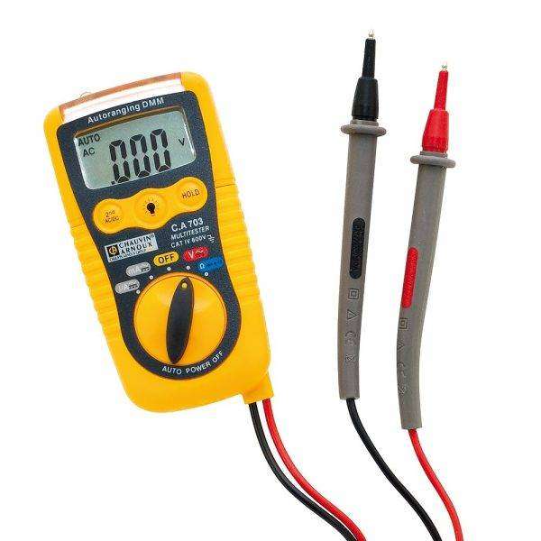 Chauvin Arnoux CA 703 Digital Multimeter, AC Current, AC Voltage, Continuity, DC Current, DC