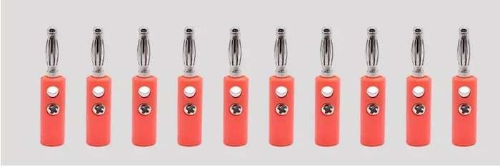 4mm Banana Plug Male RED