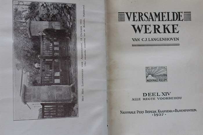 Versamelde werke deel XIV van C.J. Langenhoven