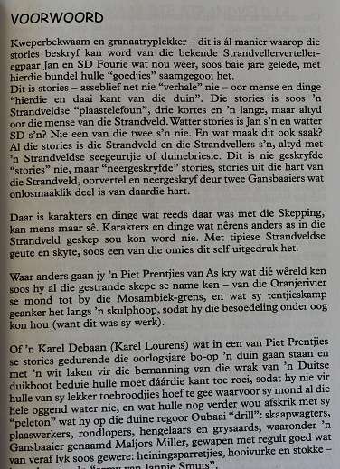 Duskant die Duine deur Jan en SD Fourie. Kontreistories. Geteken !