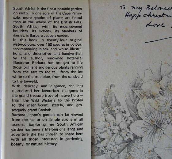 South Africa is my garden by Barbara Jeppe. Signed copy!!