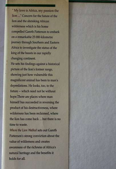 Where the lion walked by Gareth Patterson