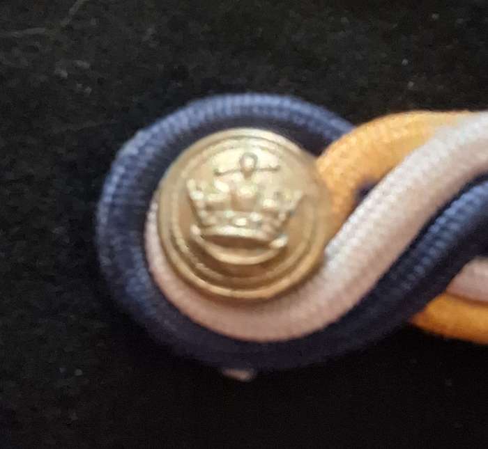 MERCHANT NAVY SHOULDER BOARD (ORANGE/ WHITE/ BLUE).