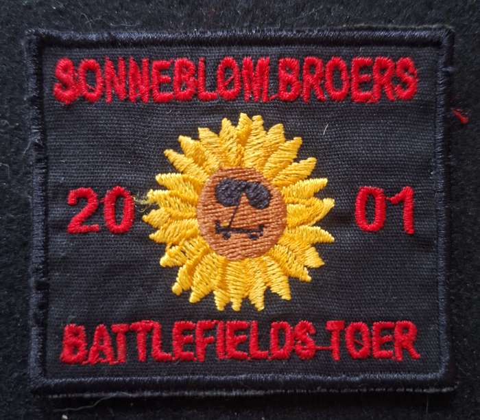 SOUTH AFRICAN BIKER PATCH (WORN) - GLUE STAINS ON THE REAR