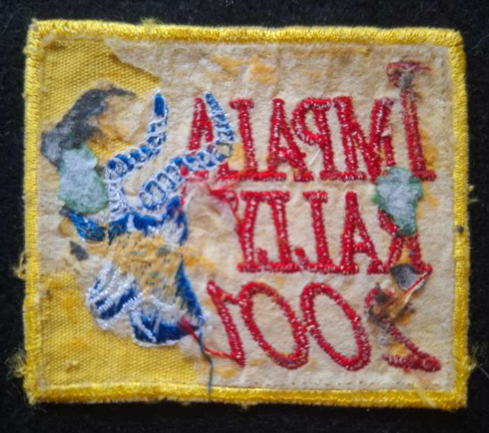 SOUTH AFRICAN BIKER PATCH (WORN) - GLUE STAINS ON THE REAR
