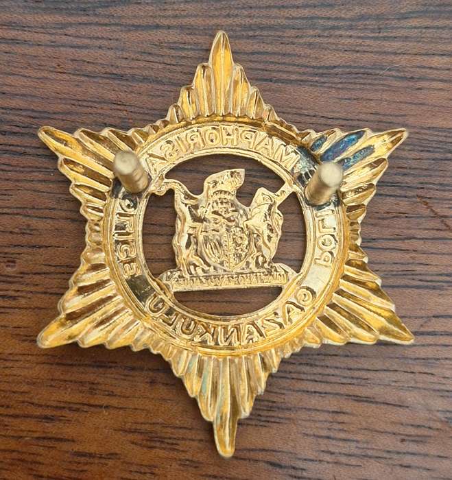 EX HOMELAND - GAZANKULU POLICE CAP BADGE - SCREWS INTACT