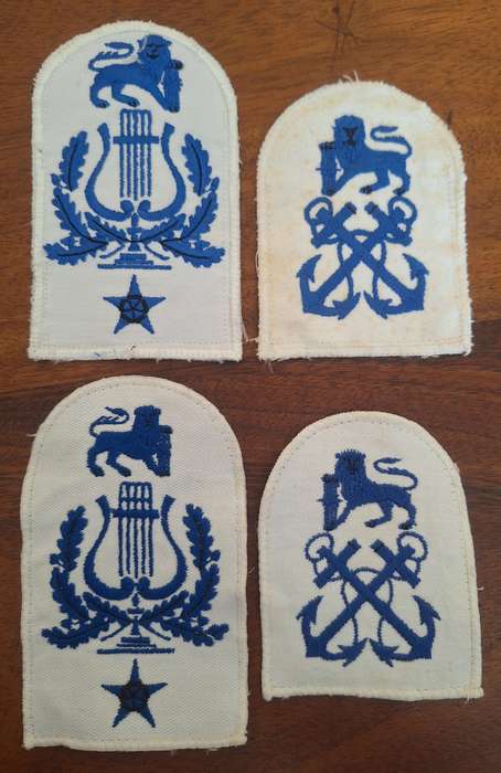 SA NAVY LOT OF 4 X MUSTERING PATCHES