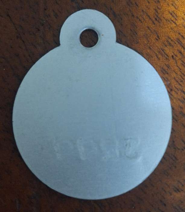 VINTAGE 1987 DOG LICENCE / TOKEN - LANGKLOOF