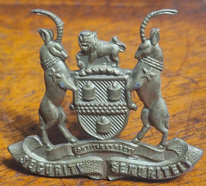 JOHANNESBURG SECURITY CAP BADGE