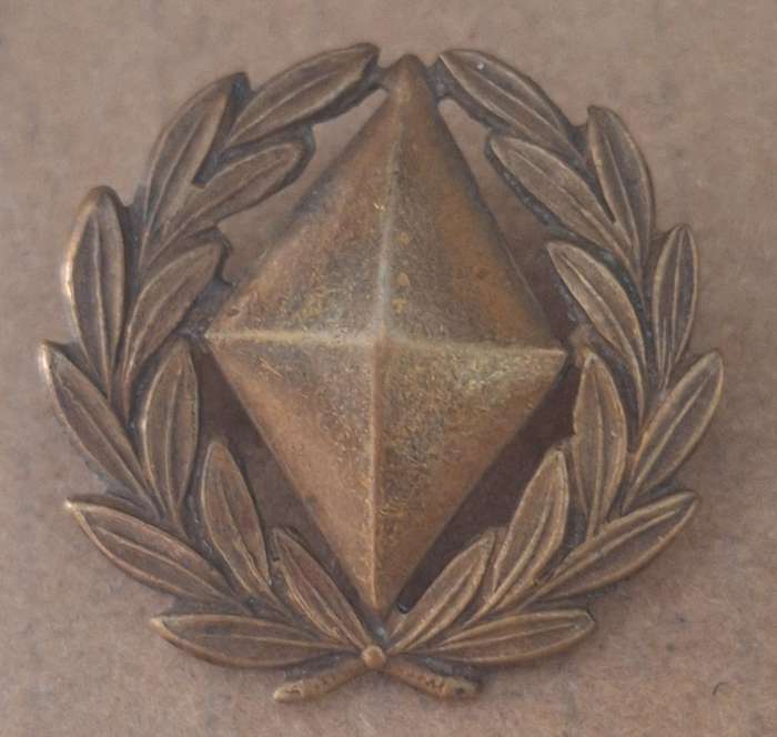 SADF - SINGLE  KIMBERLEY REGIMENT COLLAR BADGE - LUGS INTACT