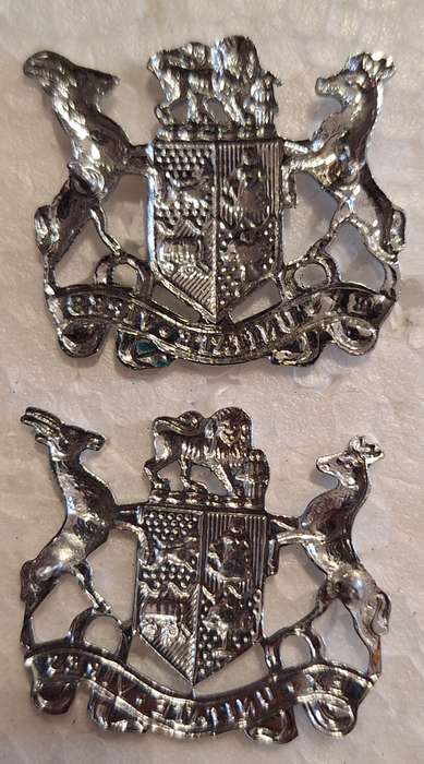 SADF - WO2 STEPOUT DRESS RANK BADGES - PINS INTACT