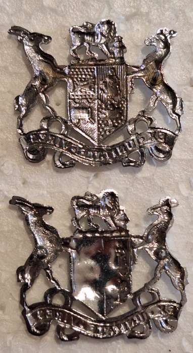 SADF - WO2 STEPOUT DRESS RANK BADGES - PINS INTACT