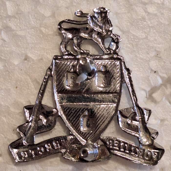 SADF - JOHANNESBURG REGIMENT CAP BADGE - SCREWS INTACT