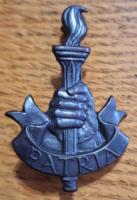 WW2 ERA SA YOUTH BRIGADE CAP BADGE - LUGS INTACT