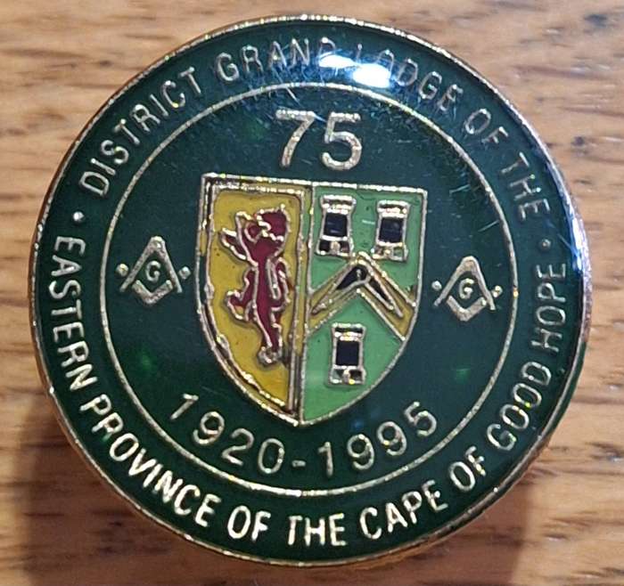 FREEMASON ANNIVERSARY  BADGE - PINS INTACT
