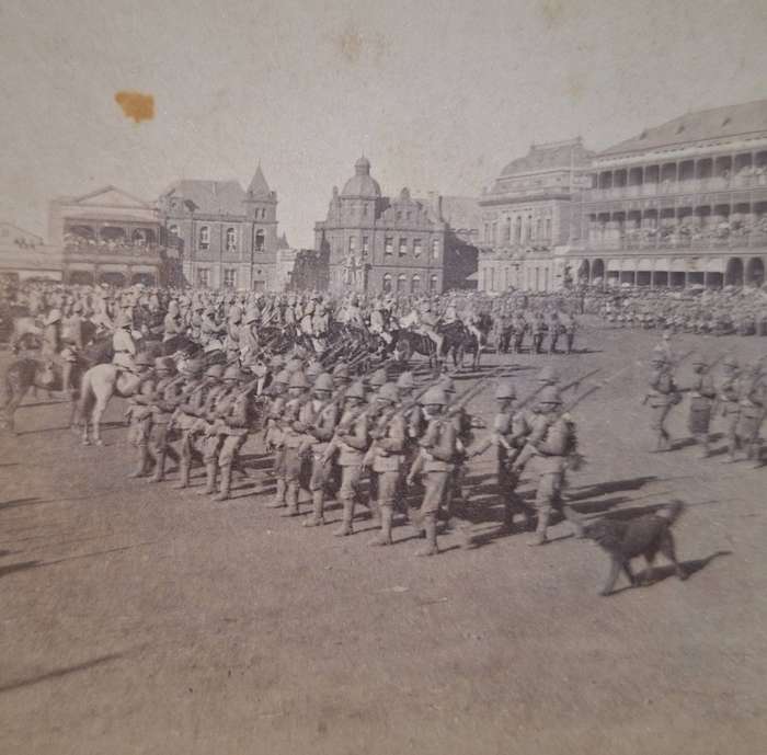 BOER WAR ERA STEREOSCOPE CARD BY UNDERWOOD AND UNDERWOOD