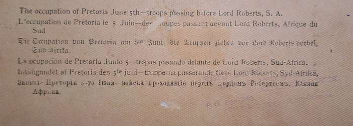 BOER WAR ERA STEREOSCOPE CARD BY UNDERWOOD AND UNDERWOOD