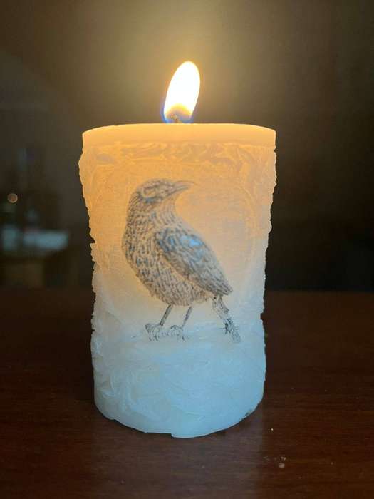 Handmade Candle - Crow