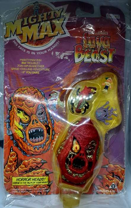 1992 Bluebird - Mighty Max Challenges Lava Beast - Sealed and Classic!