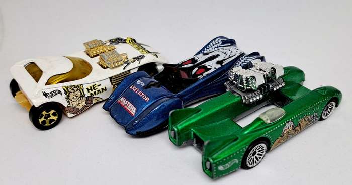 Hot Wheels - Diecast - Vintage 1998 MOTU Masters Of The Universe - Character Car Bundle