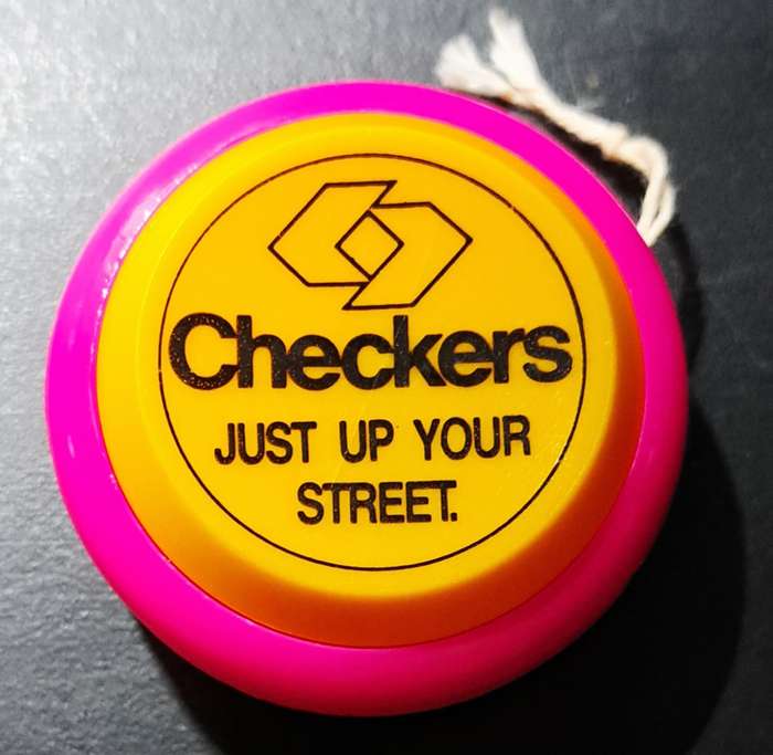 Rare Vintage Checkers Yo-Yo (Scotch Film Sponsor)