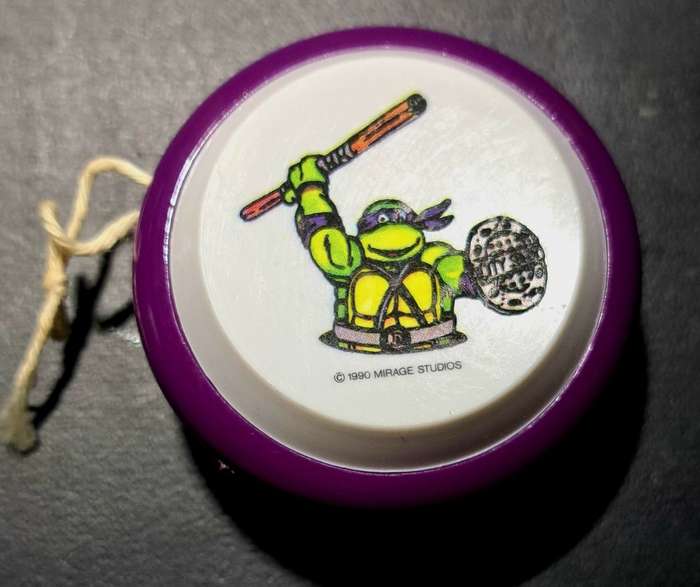 Rare Vintage 1990 Mirage Studios -  TMNT Donatello Yo-Yo