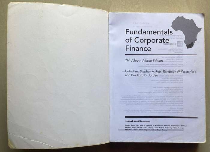 Fundamentals of Corporate Finance by Firer et al. (Paperback, 3rd SA Edition)