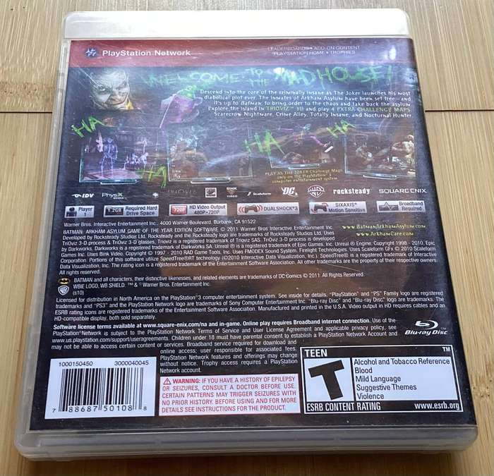 Batman Arkham Asylum - Game of the Year Edition (PS3)