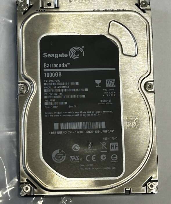 Seagate Barracuda 1TB Desktop HDD